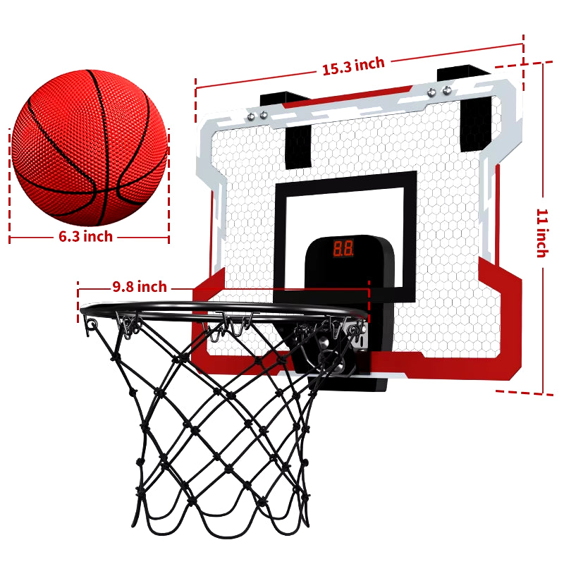 Outdoor Basketball Hoop for Kids Indoor Basketball Hoops,Mini Basketball Hoop with 3 Balls Toys for 3 4 5 6 7 8 9 10 11 12+ Year