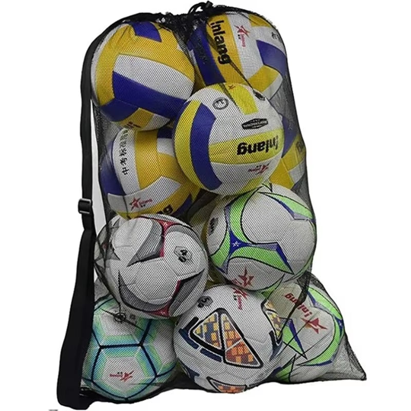 Drawstring Sports Ball Bag Football Mesh Bag Basketball Backpack Football Soccer Volleyball Ball Storage Bags Swimming Gear Bag