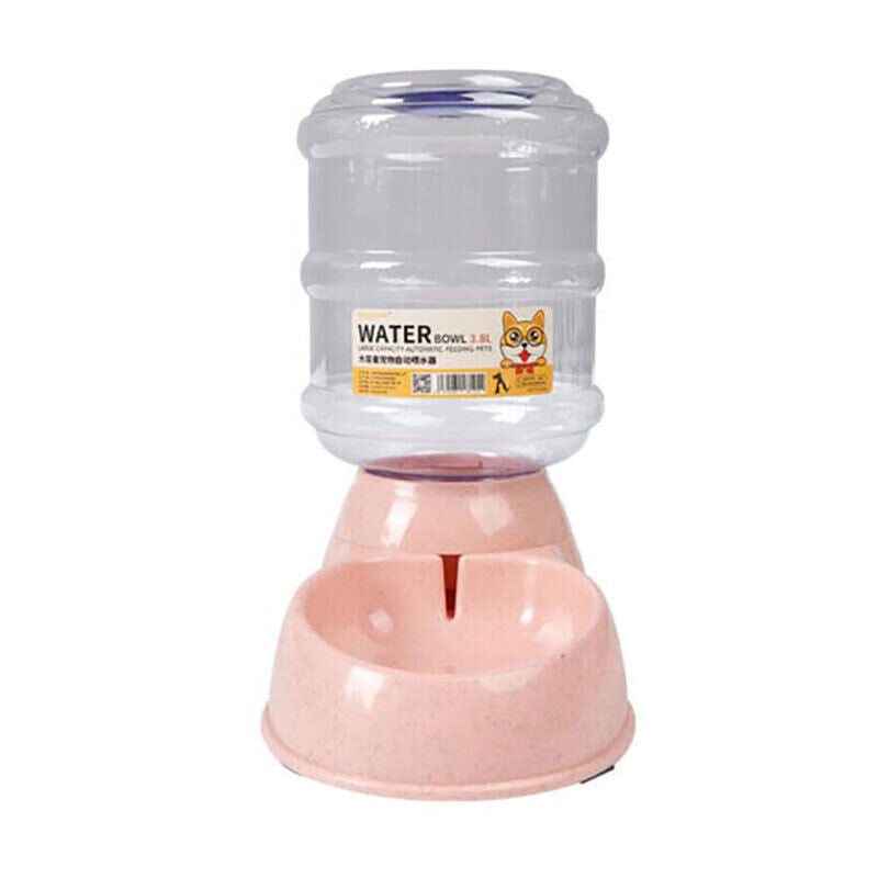 Automatic 3.8L Water Feeder Food Pet Dog Cat Puppy Dispenser Feeder Bowl Bottle